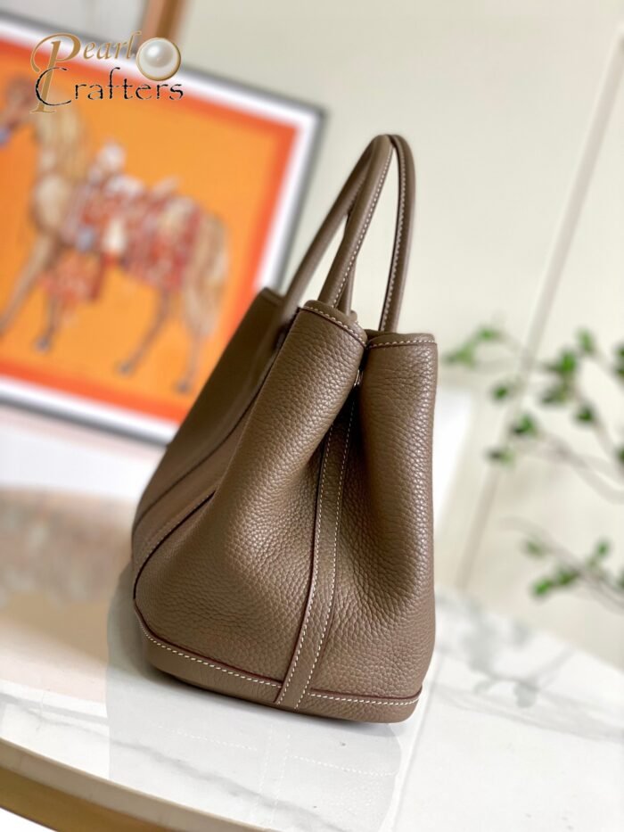 ⁦Hermes 10A Handbag Shoulder Bag Top Mirror Quality Version Garden30⁩ - الصورة ⁦5⁩