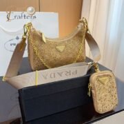 Prada Re-Edition  Crystal Messenger Shoulder Bag - Image 7