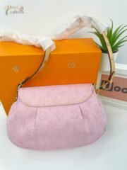 ⁦Louis Vuitton LV Monogram Denim Sunset M13347 Shoulder Bag Handbag⁩ - الصورة ⁦8⁩