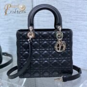 DIOR Medium Lady Bag-Lambskin 10A Mirror Quality Version - Image 2