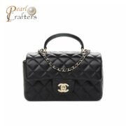 Chanle Lambskin Mini Top Handle CF Shoulder Bag