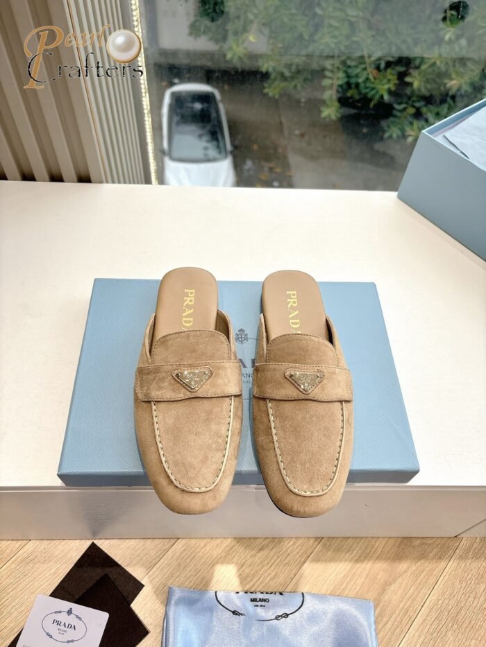 Prada Flat Toe Mule Sandals Slipper Shoes - Image 5
