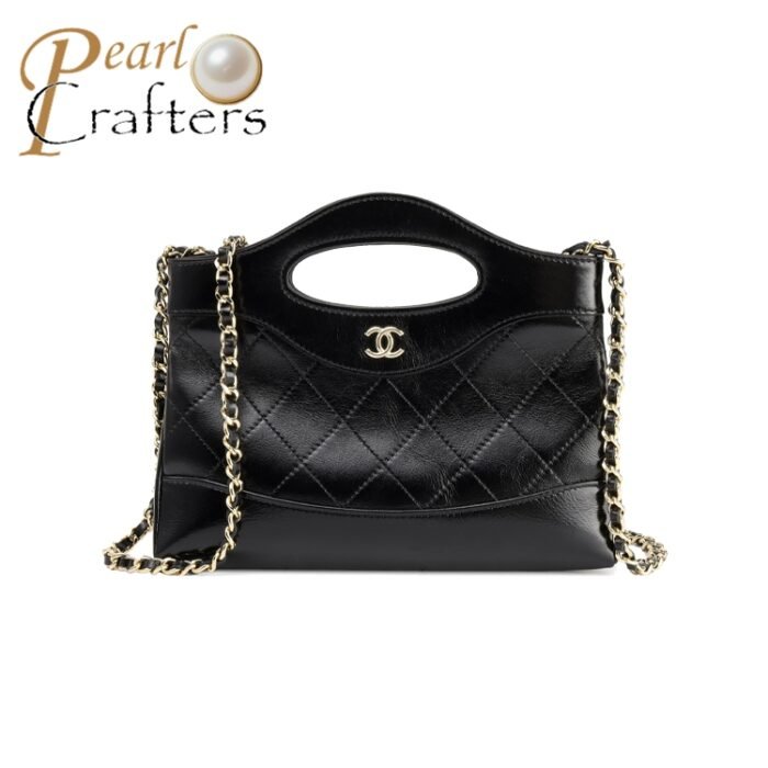 CHANEL 31 Mini Cowhide Shoulder Bag Black - Image 1