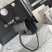 Chanel Classic Flag Bag Flap Bag SO Black Lambskin 20CM Shoulder Bag （10a mirror version） - Image 3