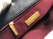 ⁦Chanel Lambskin Quilted Medium19 Flap Shoulder Bag Handbag⁩ - الصورة ⁦7⁩