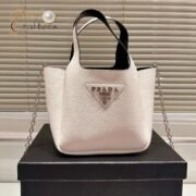 ⁦Prada Leather Handbag Tote Bag⁩ - الصورة ⁦4⁩