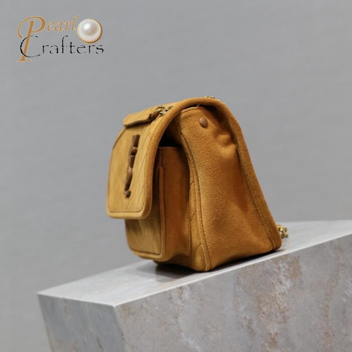 Saint Laurent YSL Tan Suede Medium Niki Shoulder Bag 10A quality 533037 - Image 7