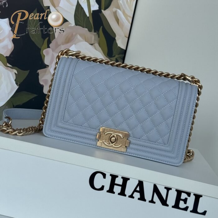 ⁦Chanel Leboy New Medium 25CM Caviar Shoulder Bag（10a mirror version）⁩ - الصورة ⁦2⁩