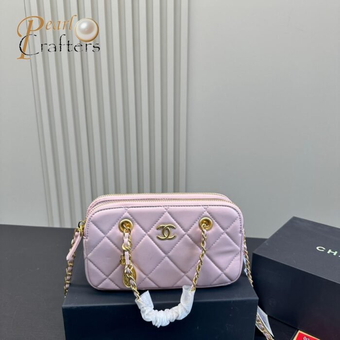 Chanel 23B Gold Coin Mobile Phone Bag Handbag Shoulder Crossbody Bag - Image 1
