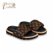 Louis Vuitton LV Pool Pillow Fabric Flat Slide  Sandals