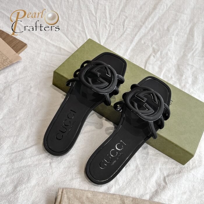 ⁦Gucci Slide Sandals Slipper TPU Mirror Version⁩ - الصورة ⁦3⁩