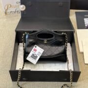 CHANEL 31 Mini Cowhide Shoulder Bag Black - Image 4