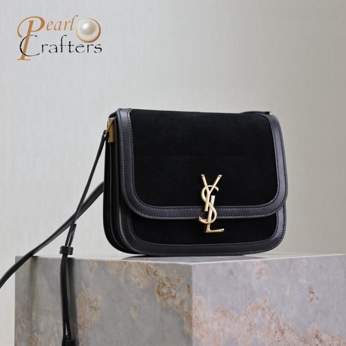 ⁦Saint Laurent YSL brown Solferino medium suede shoulder bag 10A quality 635025⁩ - الصورة ⁦24⁩