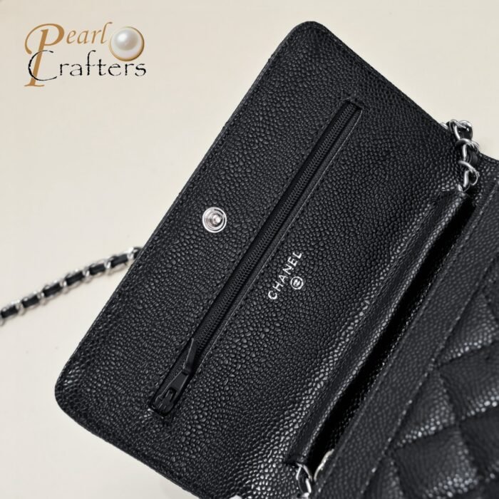 Chanel Woc Caviar Classic Silver Hardware Shoulder Bag Handbag - Image 8