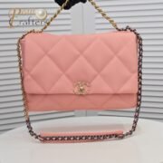 Chanel Lambskin Quilted Large19 Flap Shoulder Bag Handbag - Image 5