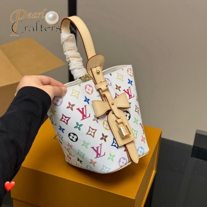 Louis Vuitton LV Takashi Murakami ALL IN BB Alphabet Logo Tote Shoulder Bag - Image 7