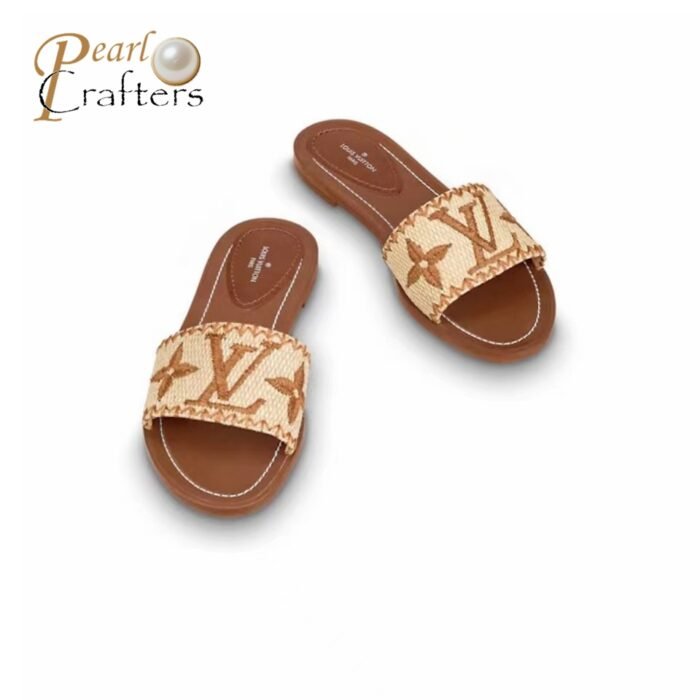 Louis Vuitton LV Lock lt Flat Flat Sandals Slide - Image 2