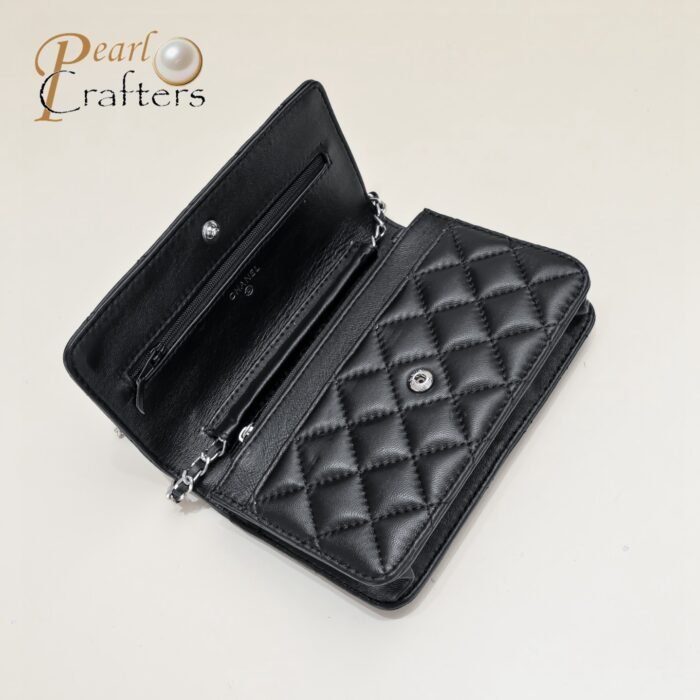 ⁦Chanel Woc Classic Lambskin Silver Hardware Shoulder Bag Handbag⁩ - الصورة ⁦6⁩