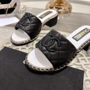 Chanel Slipper Sandals Heels Shoes - Image 8