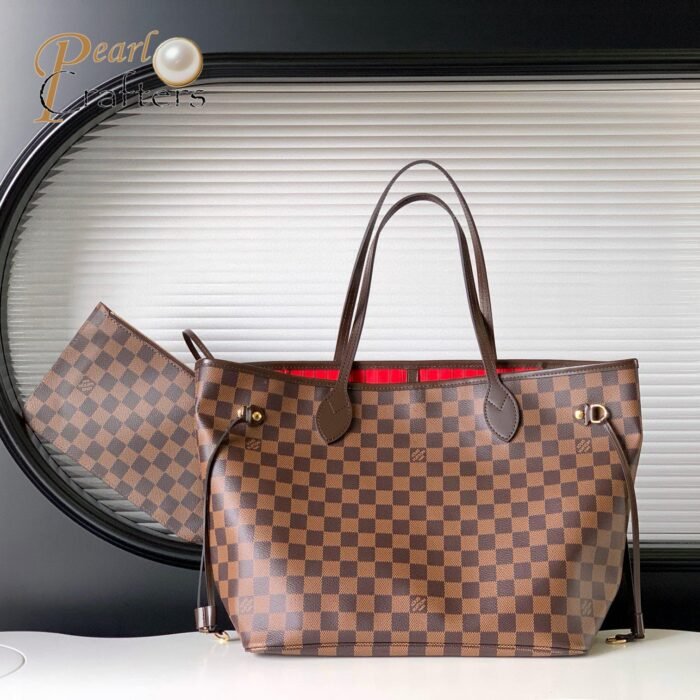 Louis Vuitton LV Neverfull Monogram Damier MM N41357 Tote Bag Handbag 10A quality - Image 2
