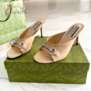 Gucci High-Heeled Sandals Slide Sandal - Image 9