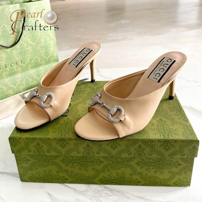 Gucci High-Heeled Sandals Slide Sandal - Image 9
