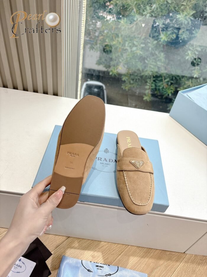 Prada Flat Toe Mule Sandals Slipper Shoes - Image 7