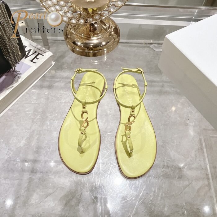 ⁦Dior 2024 C'est Flat Round Toe Women's Slipper Sandals⁩ - الصورة ⁦13⁩