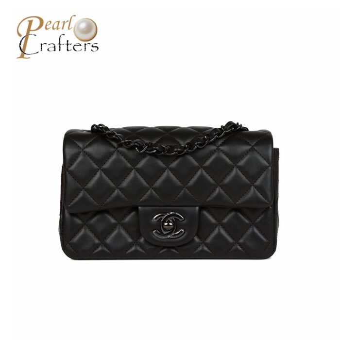 Chanel Classic Flag Bag Flap Bag SO Black Lambskin 20CM Shoulder Bag - Image 1