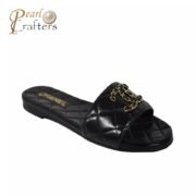 Chanel Lambskin Fashion Flat Sandals Slide - Image 3
