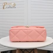 Chanel Lambskin Quilted Large19 Flap Shoulder Bag Handbag - Image 4