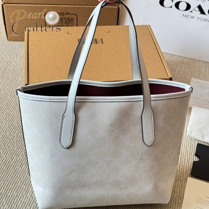 Coach Outlet city tote bag in signature canvas-(10A mirror version） - Image 2