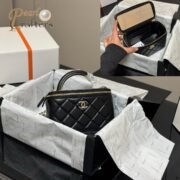 Chanel Square Box with Mirror Cosmetic Case Shoulder Satchel Handbag - Image 3