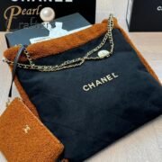 Chanel 22 Garbage Bags Gold Coin Shopping Handbag Shoulder Bag - Image 5