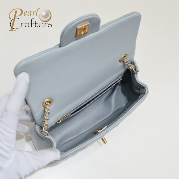 Chanel Cross Body Metal Ball Chain Shoulder Bag Handbag - Image 7