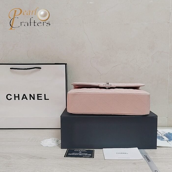 Chanel leather caviar CF series diamond bag - Image 4