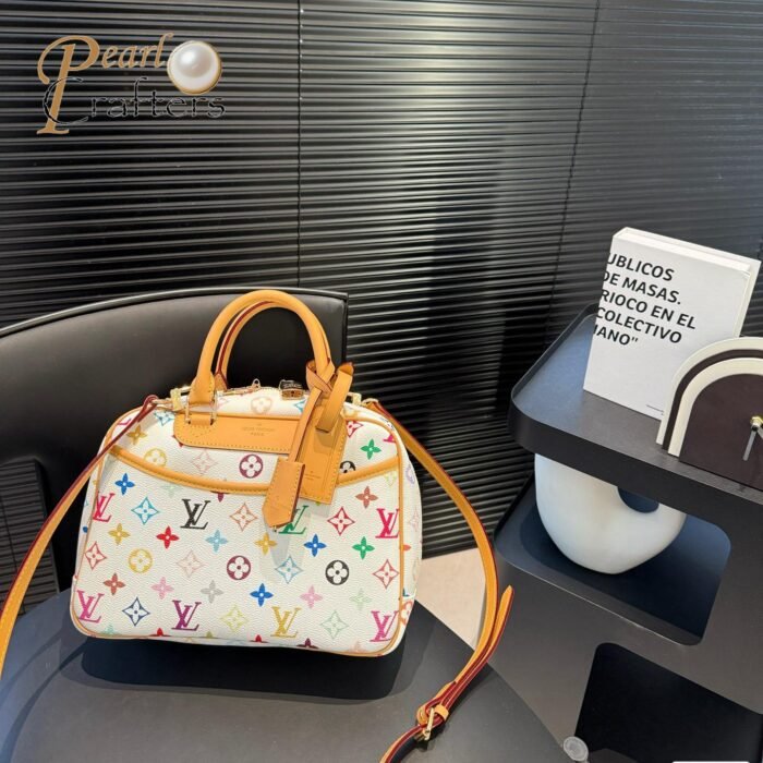 ⁦Louis Vuitton LV Takashi Murakami Jenny Bag Shoulder Handbag 42720⁩ - الصورة ⁦2⁩
