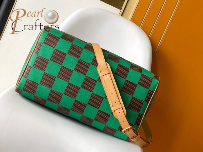 Louis Vuitton 10A Handbag Shoulder Bag Top Mirror Quality Version Speedy 18 BandoulièreDamier N40534 - Image 4