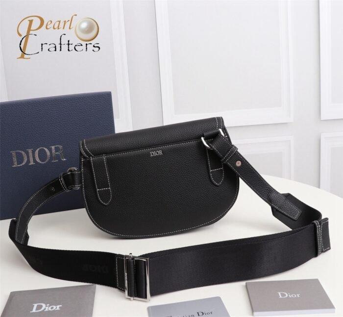 ⁦DIOR Saddle Men  Embroidery Crossbody Bag 10A⁩ - الصورة ⁦4⁩