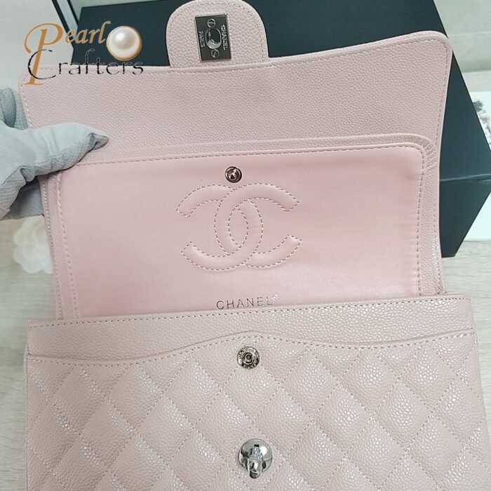 Chanel leather caviar CF series diamond bag - Image 5