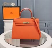 Hermes Kelly Gold Buckle Bag-Epsom Shoulder Bag Handbag - Image 17