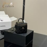 Chanel Box Bag with Mirror Handbag Shoulder Satchel - Image 3