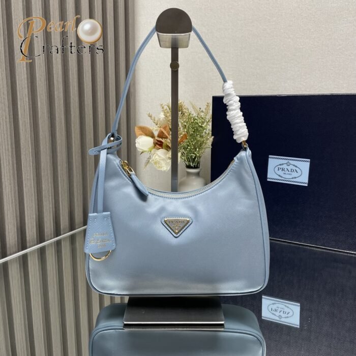 ⁦Prada e-Edition 2000 Hobo Handbag Nylon Shoulder Bag 10A⁩ - الصورة ⁦5⁩