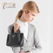 ⁦Prada Leather Handbag Tote Bag⁩ - الصورة ⁦3⁩