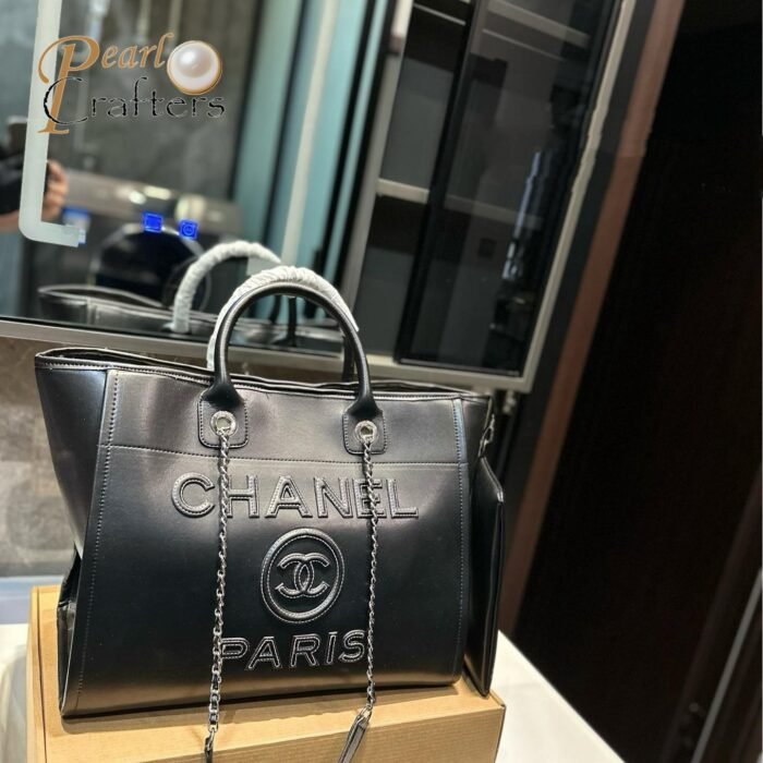Chanel 24A Tote Bag Shopping Bag Shoulder Handbag - Image 4