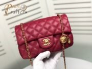 ⁦Chanel Cross Body Metal Ball Chain Shoulder Bag Handbag⁩ - الصورة ⁦8⁩