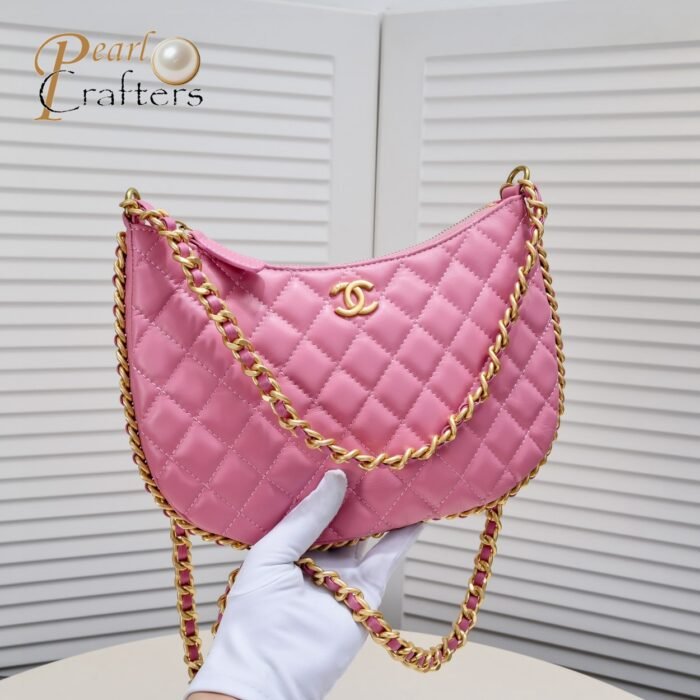 ⁦Chanel 23B Hobo Shoulder Bag Handbag⁩ - الصورة ⁦5⁩