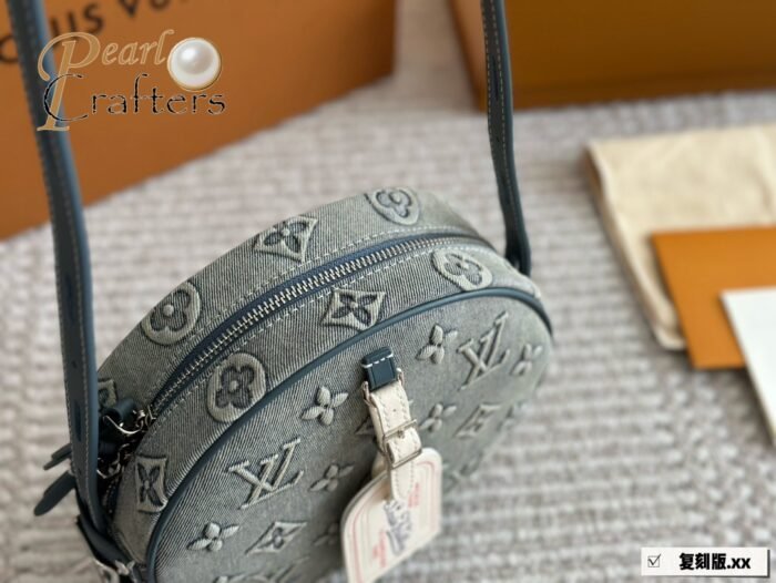 ⁦Louis Vuitton Denim Shoulder Bag Handbag⁩ - الصورة ⁦6⁩
