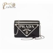 Prada Shiny Leather Mini Shoulder Bag