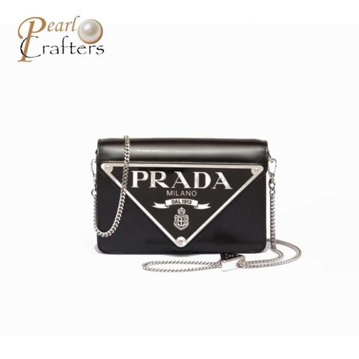 Prada Shiny Leather Mini Shoulder Bag - Image 1